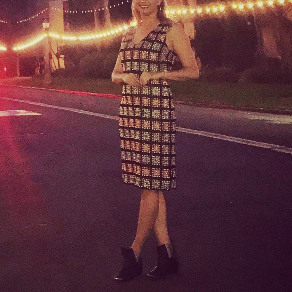 Tracy Reese Anthropologie Sequin Sheath Dress